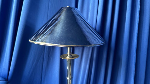 Vintage table lamps pair chrome 70s Space Age Sputnik