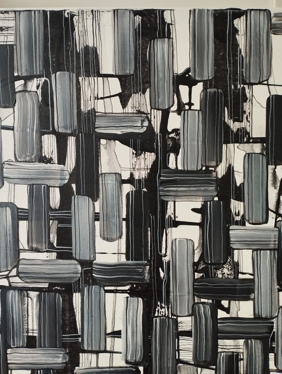 Image 1 of Natia Antadze Abstracte compositie XXL