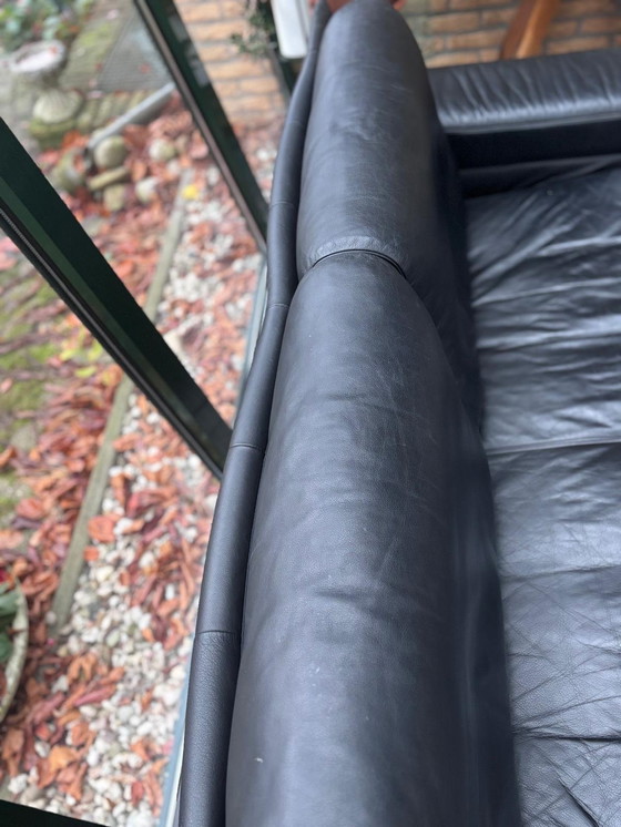 Image 1 of ROLF BENZ leather design sofa black in top condition!!