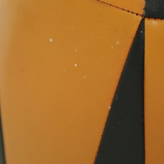 Image 1 of Pouf rotondo vintage in similpelle anni '60