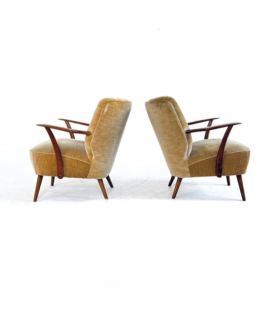 Image 1 of Ensemble de 2 fauteuils de cocktail Vintage 1960s