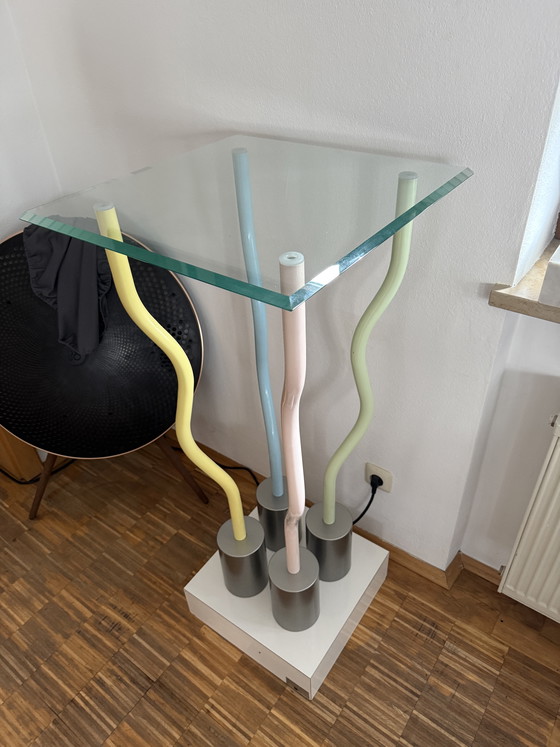 Image 1 of ETTORE SOTTSASS musealer Stehtisch „Strutture tremano“ MemphisMilano