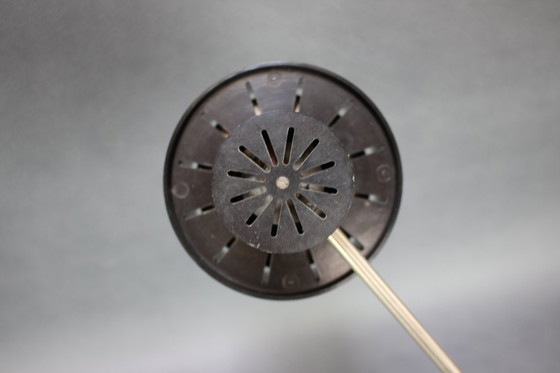 Image 1 of Verstelbare zwarte bakelieten industriële tafellamp / Tsjecho-Slowakije, 1970