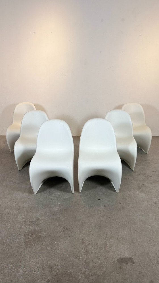 Image 1 of 6 sillas Panton originales - Edición Vitra (2010)