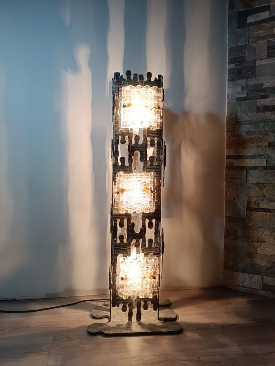 Image 1 of Spectacular brutalist lamppost by Albano Poli for Poliarte, 1970s