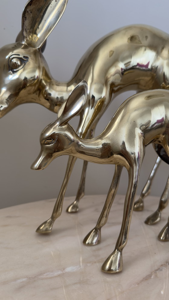 Image 1 of Vintage Brass Deer Bambi Copper