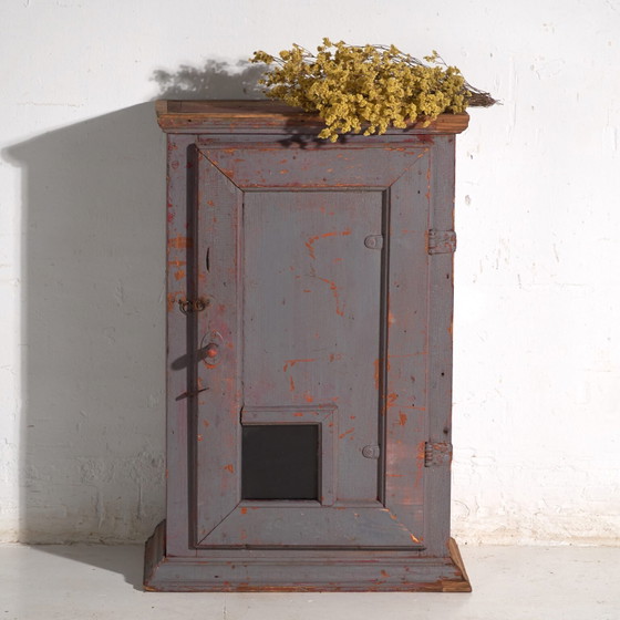 Antieke beschilderde kast van grenenhout – Centraal-Europa, circa 1900 – Opbergkast, Iron, Rustic (photo 8 of 40)