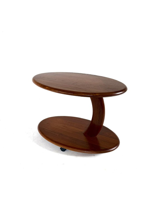 Image 1 of Chariot vintage danois en teck des années 80