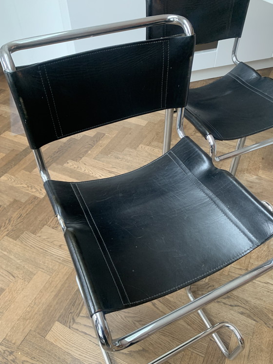 Image 1 of Deux tabourets de bar vintage de style italien, années 1960