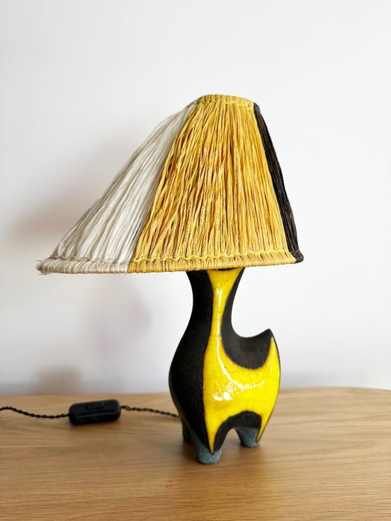 Image 1 of Vintage lamp by Lilette and Gilbert Valentin for Les Archanges, France 1950