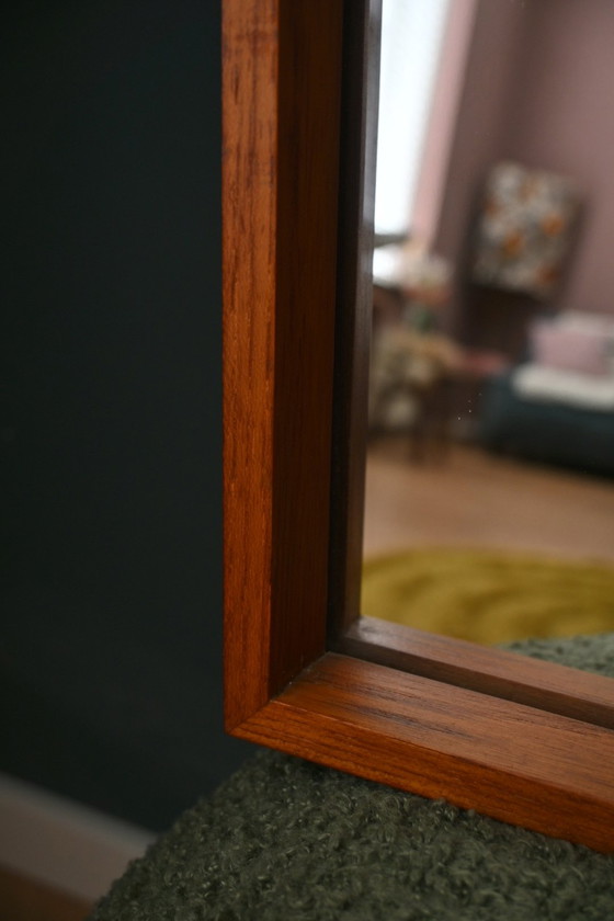 Image 1 of Vintage Wooden Mirror / Tapered Model