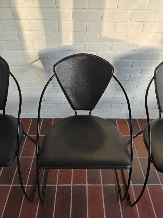 Image 1 of Juego de 4 sillas de diseño - Arrben 'Linda' - Negro