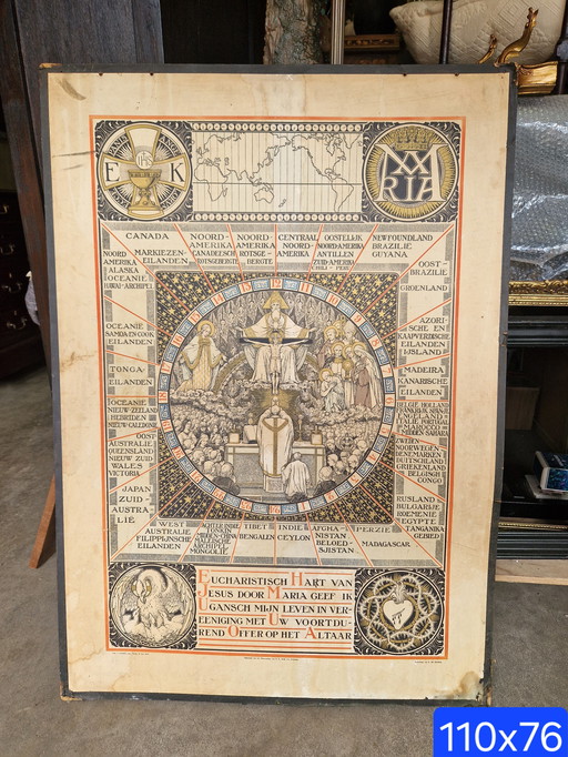 Large religious school poster 110x76