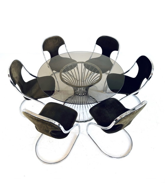 Image 1 of Space Age Dining Room Set, Gastone Rinaldi '70