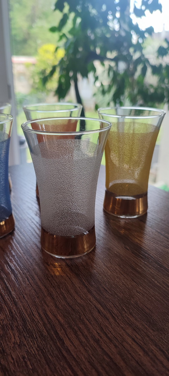 Image 1 of Granieten en gouden jaren 50 glazen