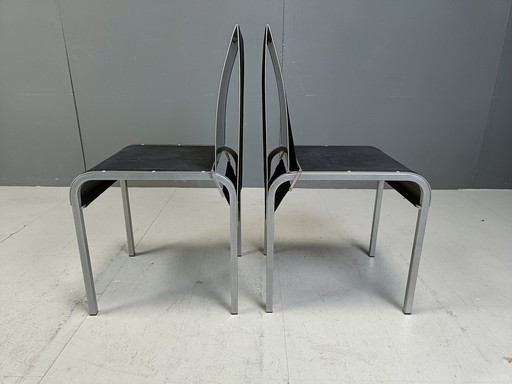 Vintage Postmodern Belgian Dining Chairs, 1990S 