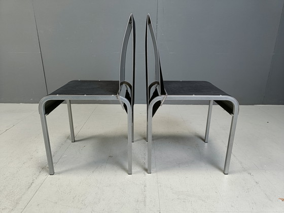 Image 1 of Vintage Postmodern Belgian Dining Chairs, 1990S 