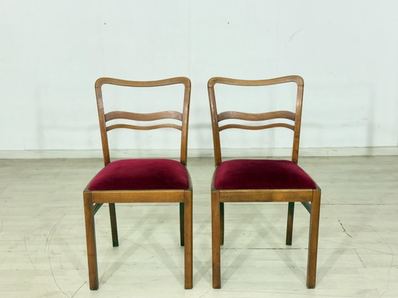 Image 1 of Ensemble de 4 chaises Art Nouveau / chaises de salle à manger – vers 1920