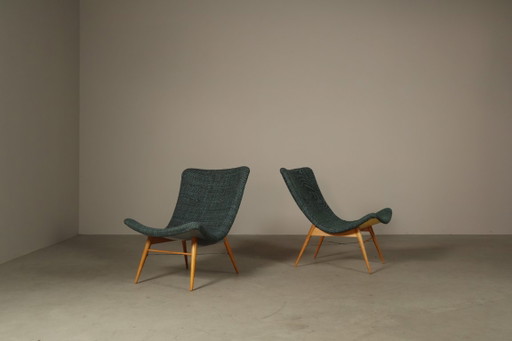 Paar Sessel von Miroslav Navrátil für Český Nábytek, Tschechoslowakei, 1959