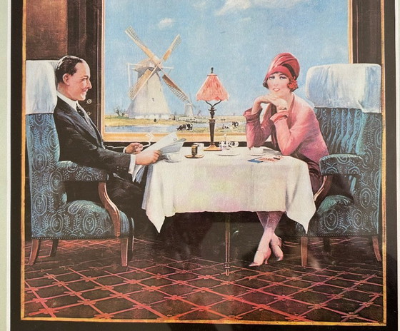 Image 1 of Un paio di immagini pubblicitarie ferroviarie d'epoca