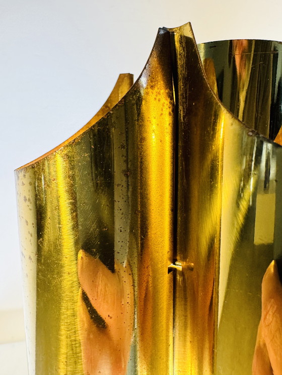 Image 1 of TYPE 742 BRASGEKLEURDE 'ORGUE' TAFELLAMP, MOGELIJK MAISON CHARLES, FRANKRIJK, jaren 1960