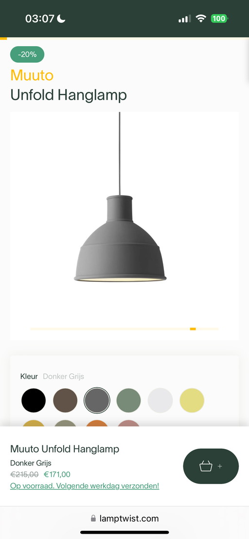 Muuto Unfold 2 lamps gray