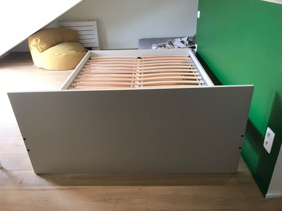 Image 1 of Bed frame, MALM + Slatted base, LÜROX