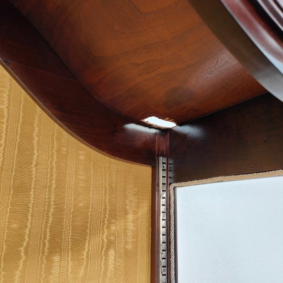 Image 1 of Vitrine, buffet, vaisselier, meuble mural de style Chippendale vintage