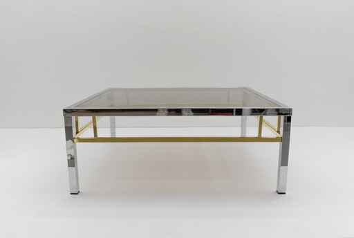 Square Bicolor Coffee Table, 1970s