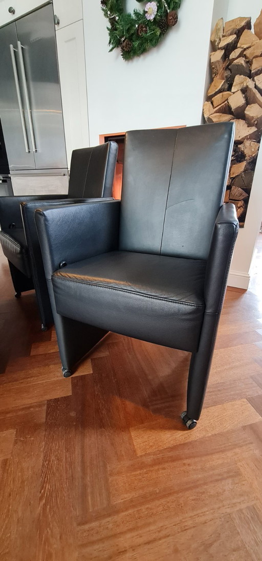 4 chaises de salle à manger en cuir Framati Design