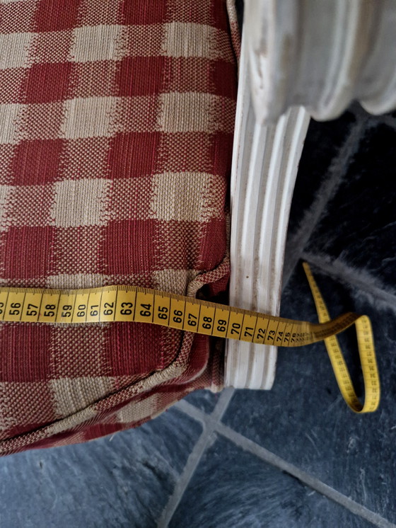 Image 1 of Chaise élégante à carreaux, confort d'assise parfait