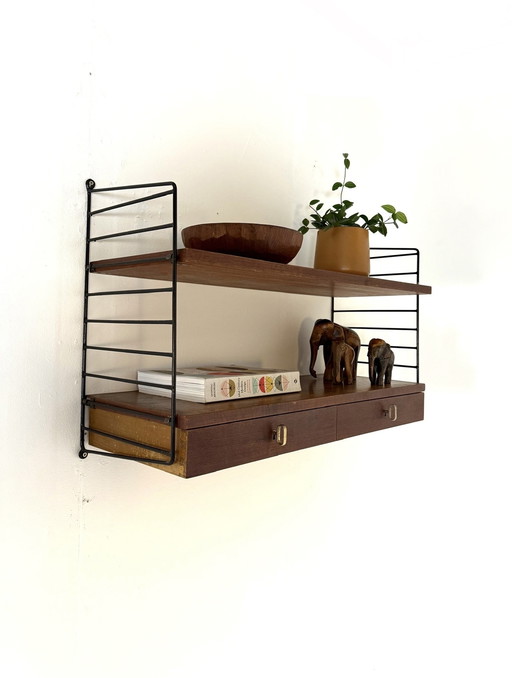 Vintage wall rack, Nisse String '60