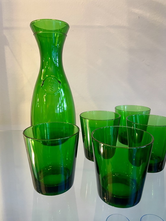 Image 1 of Caraffa da vino italiana con 6 bicchieri