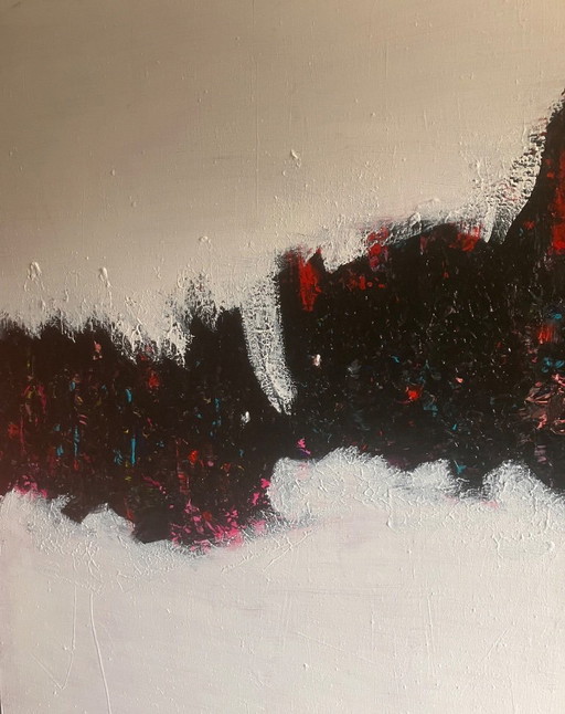 Embrasser ou se battre, peinture d'EllesBB