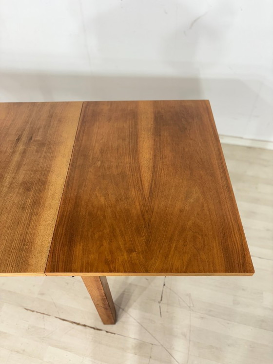 Image 1 of Table de salle à manger Art Déco / Table vintage 1928 / Table de cuisine extensible, noyer