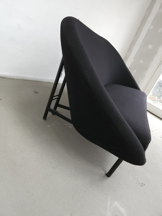 Canapé design Artifort F815 – Theo Ruth – Laine noire – Vintage – Canapés 2 places, Wool (photo 7 of 15)