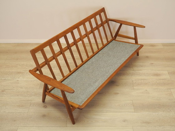 Image 1 of Canapé rouge CIGAR, design danois, années 1960, designer : Hans J. Wegner, fabricant : Getama