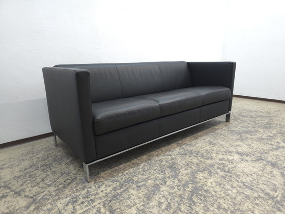 Image 1 of Walter Knoll Foster Set Black Designer Sofa Leather Sofa Couch