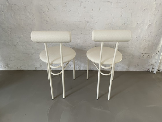 Image 1 of 2 postmoderne Eetkamerstoelen 1980