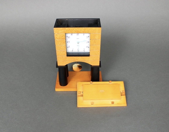 Image 1 of ALESSI MANTEL CLOCK TISCHUHR BY MICHAEL GRAVES MEMPHIS POSTMODERNE