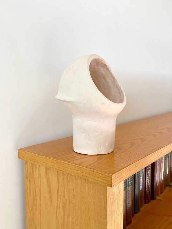 Image 1 of French contemporary ceramic lamp, "Saturno" by Renzo Maar