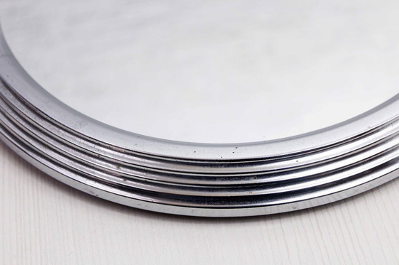 Image 1 of Vassoio a specchio in metallo in stile anni '50