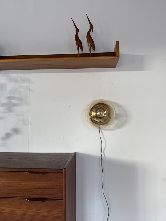 Image 1 of Vintage bubble glass wall lamp, Glashütte Limburg '70