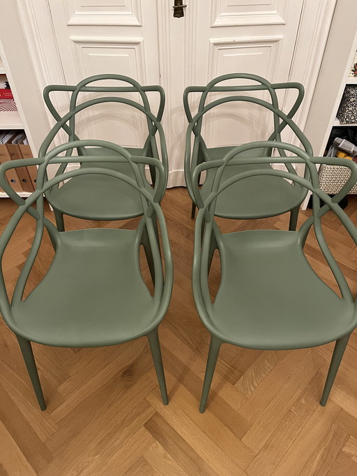 4x Chaise Kartell Masters De Philippe Starck