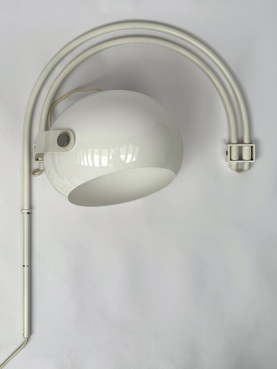 Image 1 of Vintage Space Age dubbele boog wandlamp | Dijkstra | Nederlands design uit de jaren 70