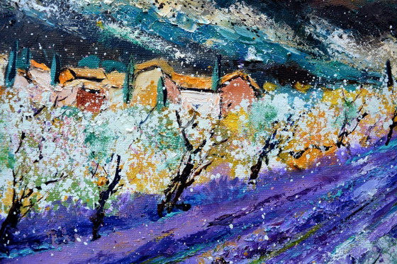 Mandelbäume im Frühling in der Provence – Gemälde & Zeichnungen, Canvas (photo 9 of 11)