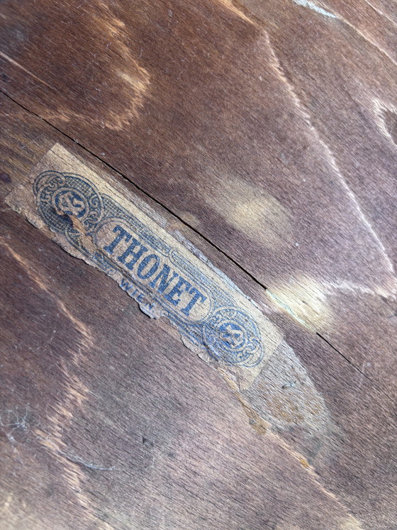 Original antiker Thonet-Stuhl (Wien/Österreich) – um 1900. Wunderschönes Schellack-Craquelé – Beistellstühle (photo 2 of 14)