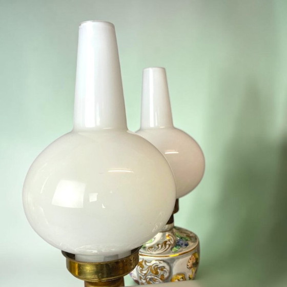 Pair of Limited Edition Portuguese Porcelain Table Lamps, by Alcobaca – Alcobaça (photo 16 of 18)