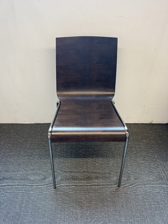 Image 1 of Set aus 6 Calligaris-Stühlen aus gebogenem Holz