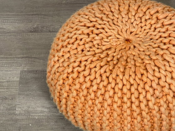 Image 1 of Thomas Eyck Pouf Urchin orange